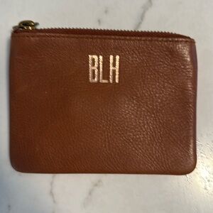 Made well card case with BLH in rose cold foil stamp